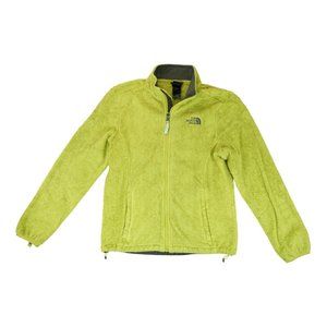 North Face‎ Osito Jacket Neon Green Size Medium Long Sleeve Full Zip Women's